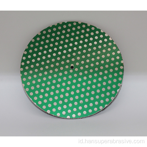 14 inch Berlian Lapidary Kaca Keramik Porselen Pola Titik Magnetik Grinding Disk Lap Datar
